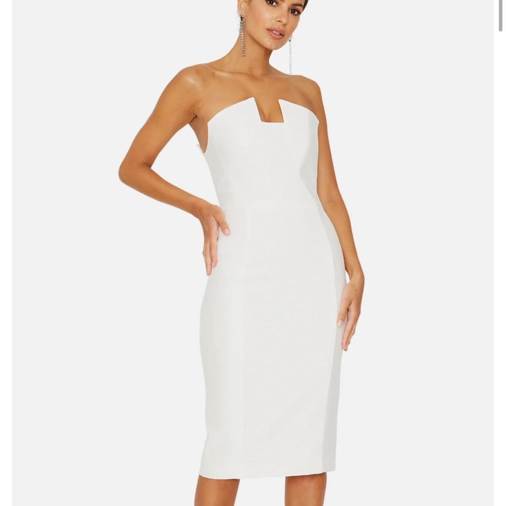 NWT Black Halo Strapless Dress